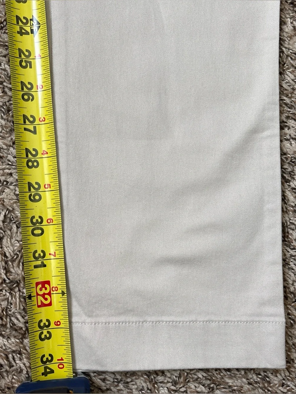 J. Crew Flex Men's Slim Fit Light Gray Chino Pants, 34x34, NWT
